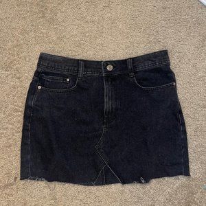 Zara Black Denim Skirt
